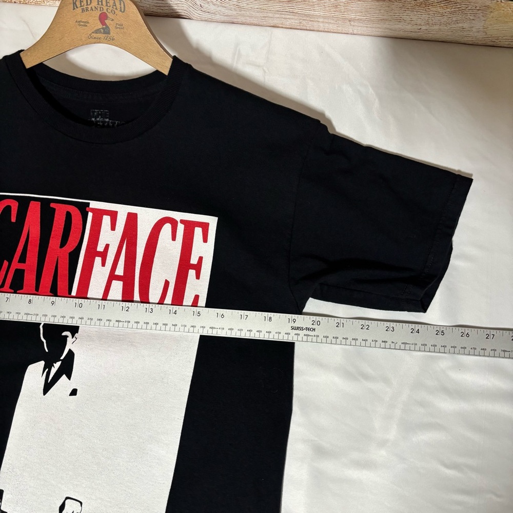 Scarface Graphic Tee - Black‎ with Red & White Print - Picture 6 of 7